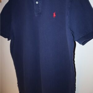 Men’s Polo Ralph Lauren Collar Shirt In Navy with Red logo